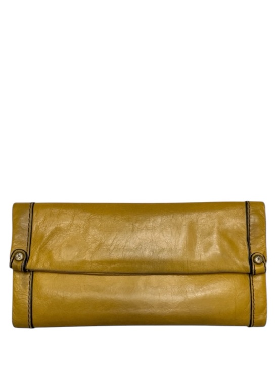HOBO Handbags - HOBO - INTERNATIONAL YELLOW SOFT LEATHER SADIE LONG WALLET MAGNETIC CLOSURE